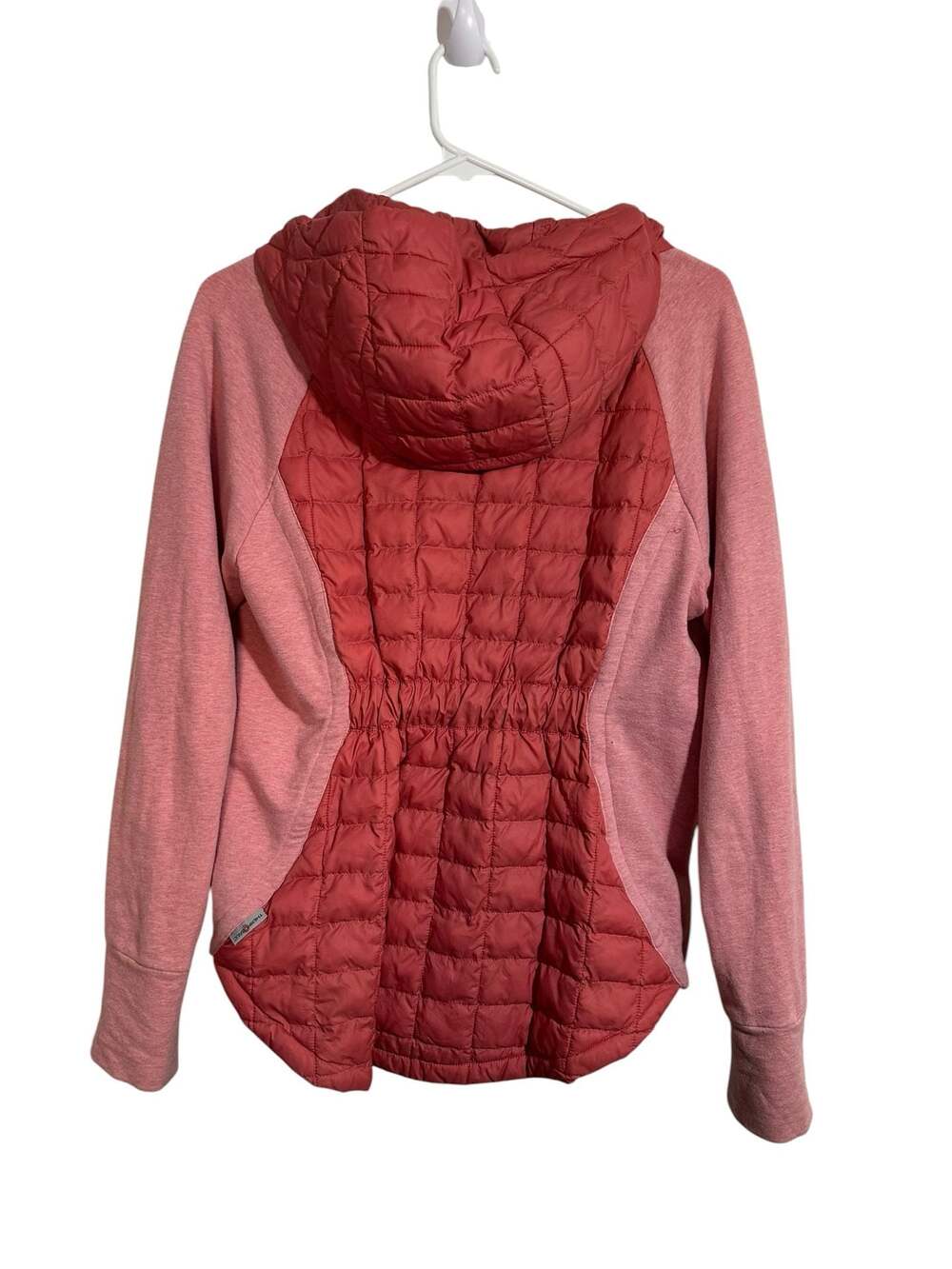 The North Face ThermoBall Hybrid Hoodie Jacket Women’s Medium Pink Full Zip - Picture 2 of 12